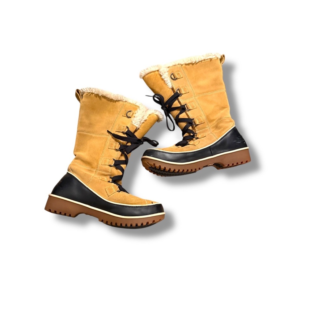 Sorel Tivoli High II Boots Women's Size‎ 7.5 Waterproof Lace Up Faux Fur Lined - Picture 2 of 7
